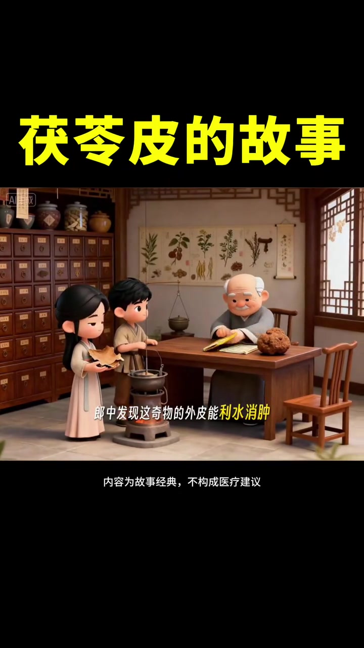 听故事学中药：茯苓皮的功效与作用