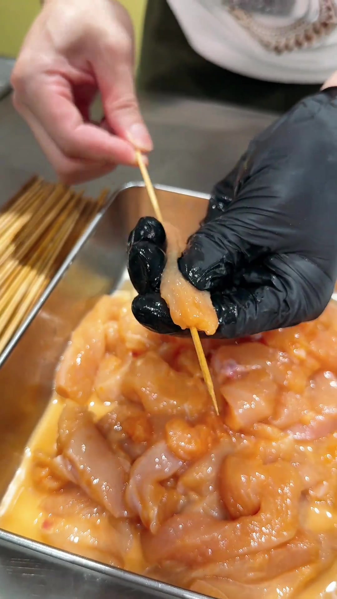 糖醋鸡肉小串，好吃爱吃，秋田炸串教学