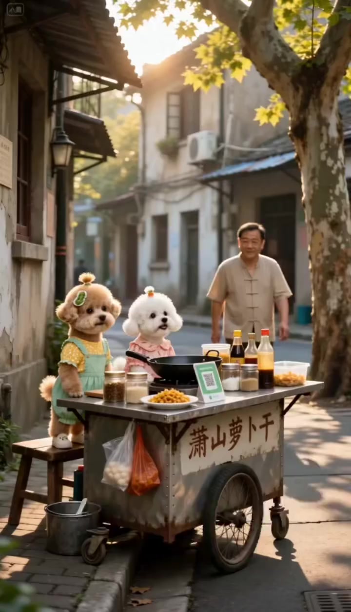 哈尼&kimi联手出品的萝卜干炒毛豆，刚出锅就闻到香味啦～