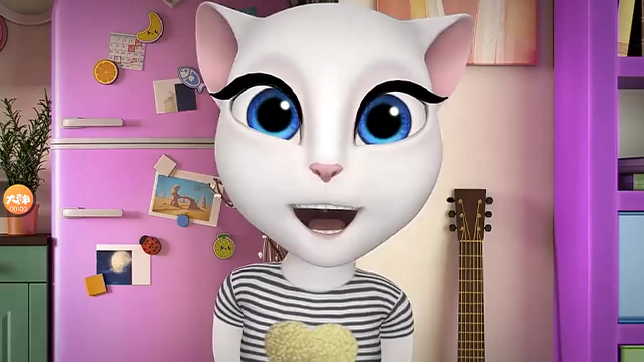 「飞鹰」安吉拉找回自信游戏-会说话的安吉拉