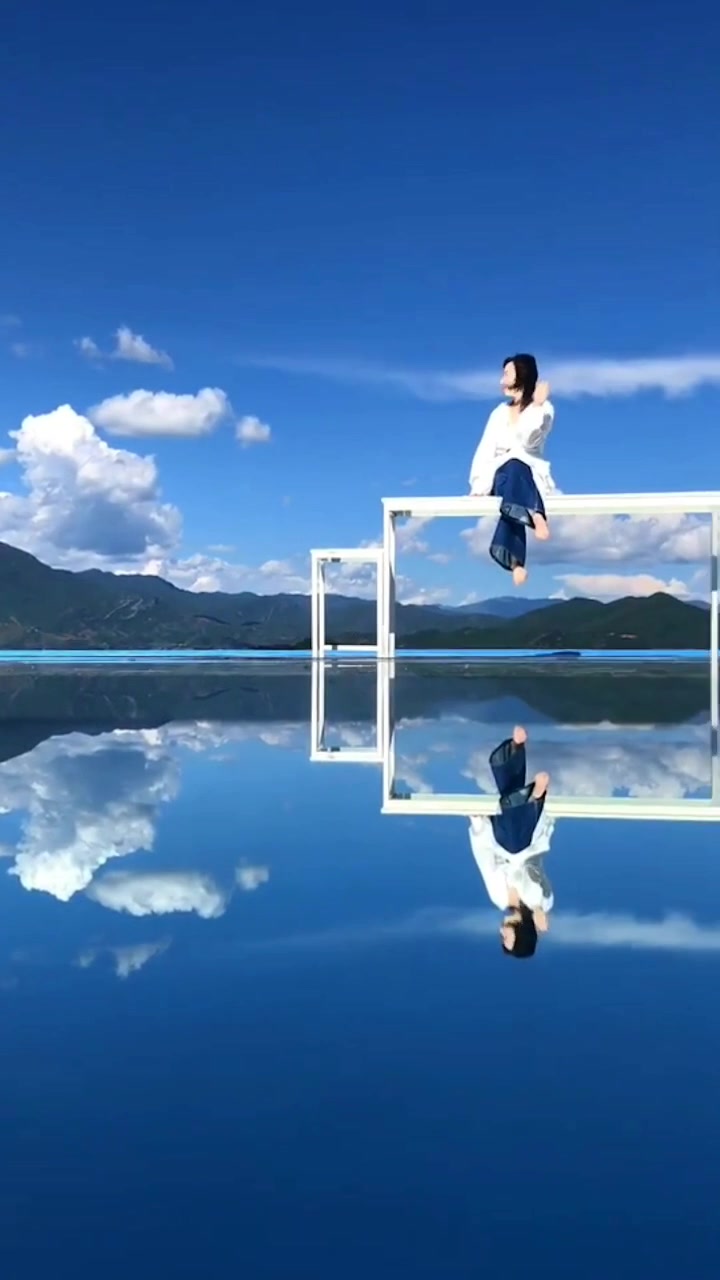 你要的城市都给你#天空之镜,丽江拉市海网红打卡圣地!