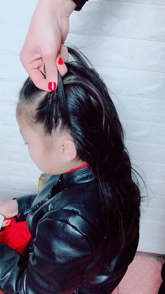 儿童个性歪马尾教程