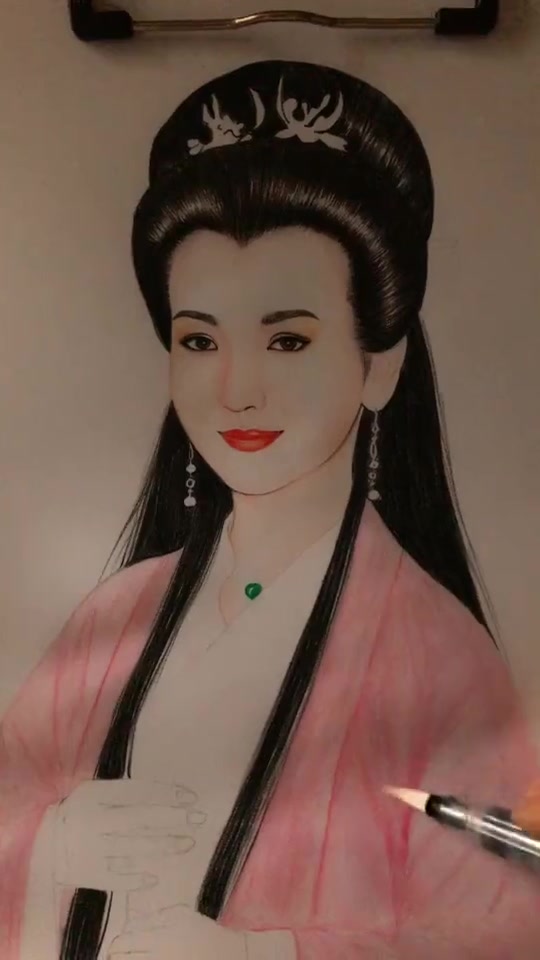 第三次画白娘子了,这次比前两次好一些吧