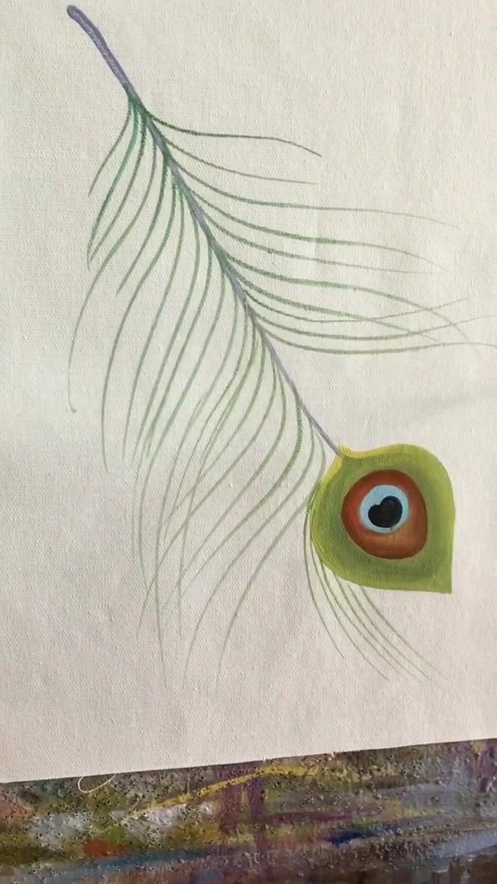 素描画像了解一下#一缕孔雀羽毛教程,喜欢的朋友可以学起来