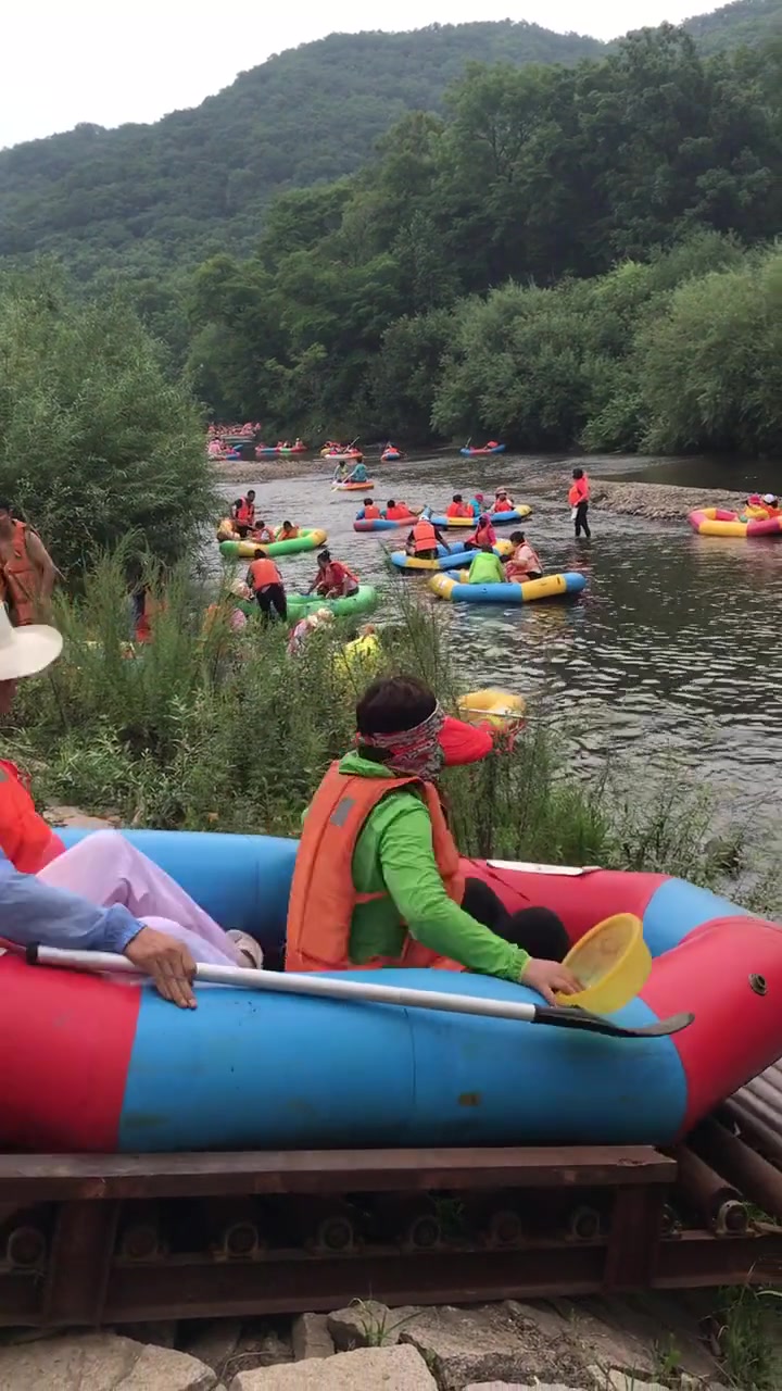 我来到了,舒兰市霍伦河漂流