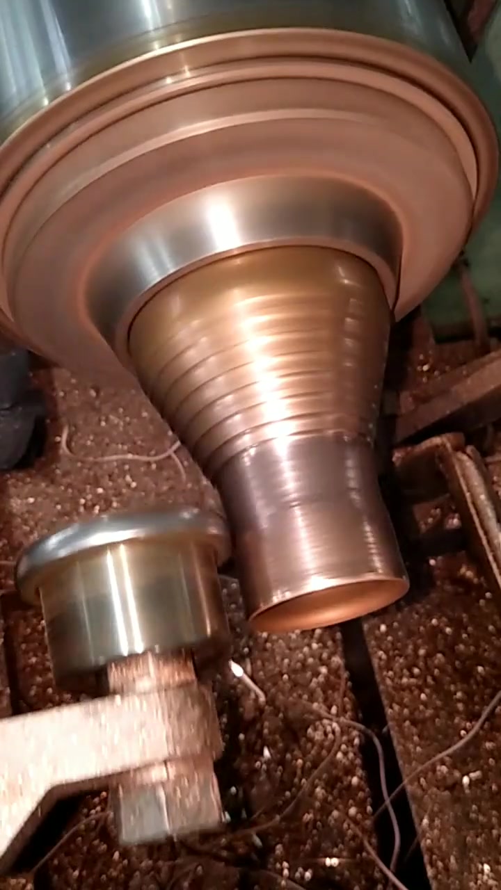 75铜管滚压缩口