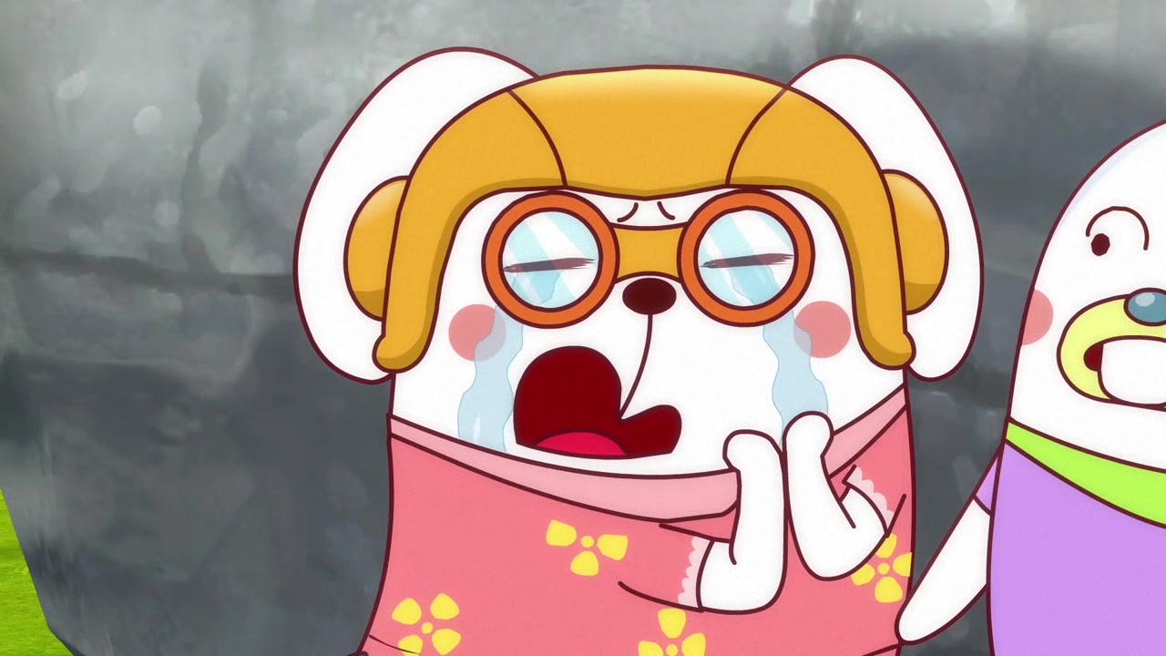 兔菲告诉跳跳这是最后一次拿萝卜,跳跳不让兔菲拿到萝卜