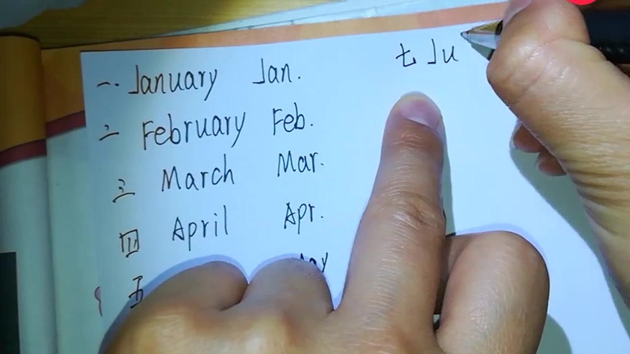 英语的1~12月的缩写是什么？
