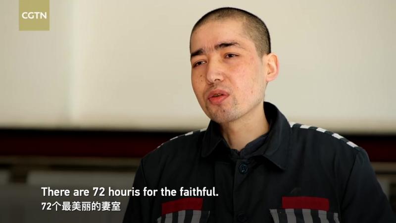 【极端分子称为了真主可以杀害儿子】被极端思想洗脑而在新疆犯下罪行的暴恐分子阿卜杜力称：“天堂有比天地更宽阔美丽的乐园，72个最美丽的妻室，有比 ...
