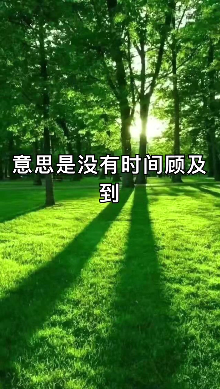 我来告诉你无暇顾及的暇是什么意思