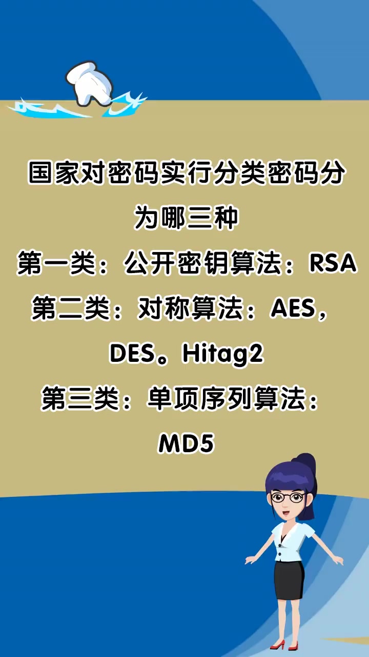 国家对密码实行分类密码分为哪三种