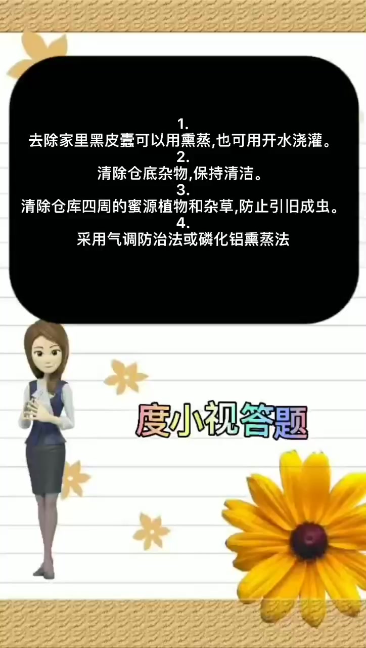 家里去除黑皮蠹妙招