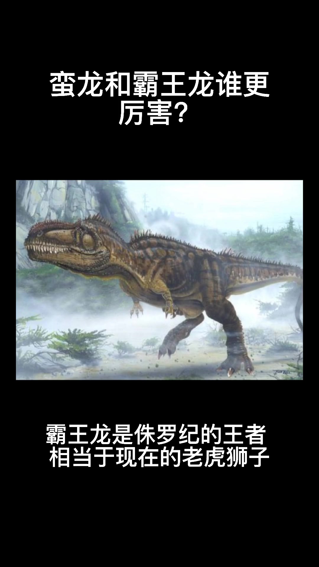 蛮龙和霸王龙谁更厉害?