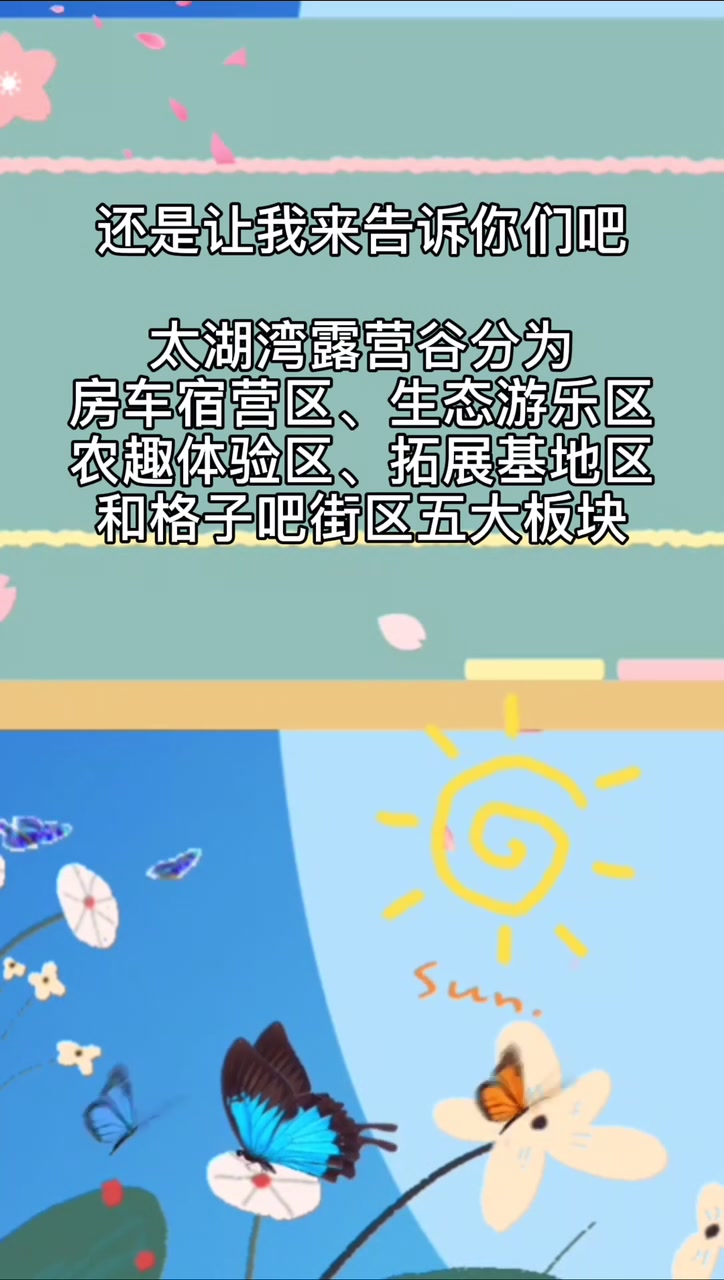 太湖湾露营谷分为哪些区域?