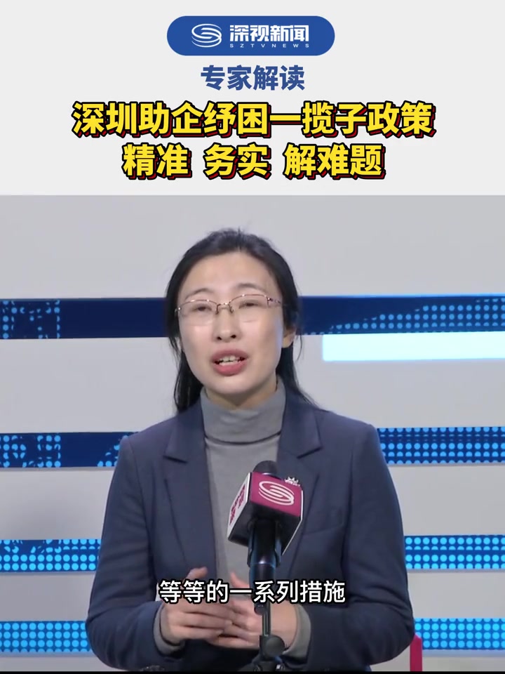 深圳卫视专访郭丽岩深圳当前为稳增长惠民生谋划布局了一揽子助企纾困