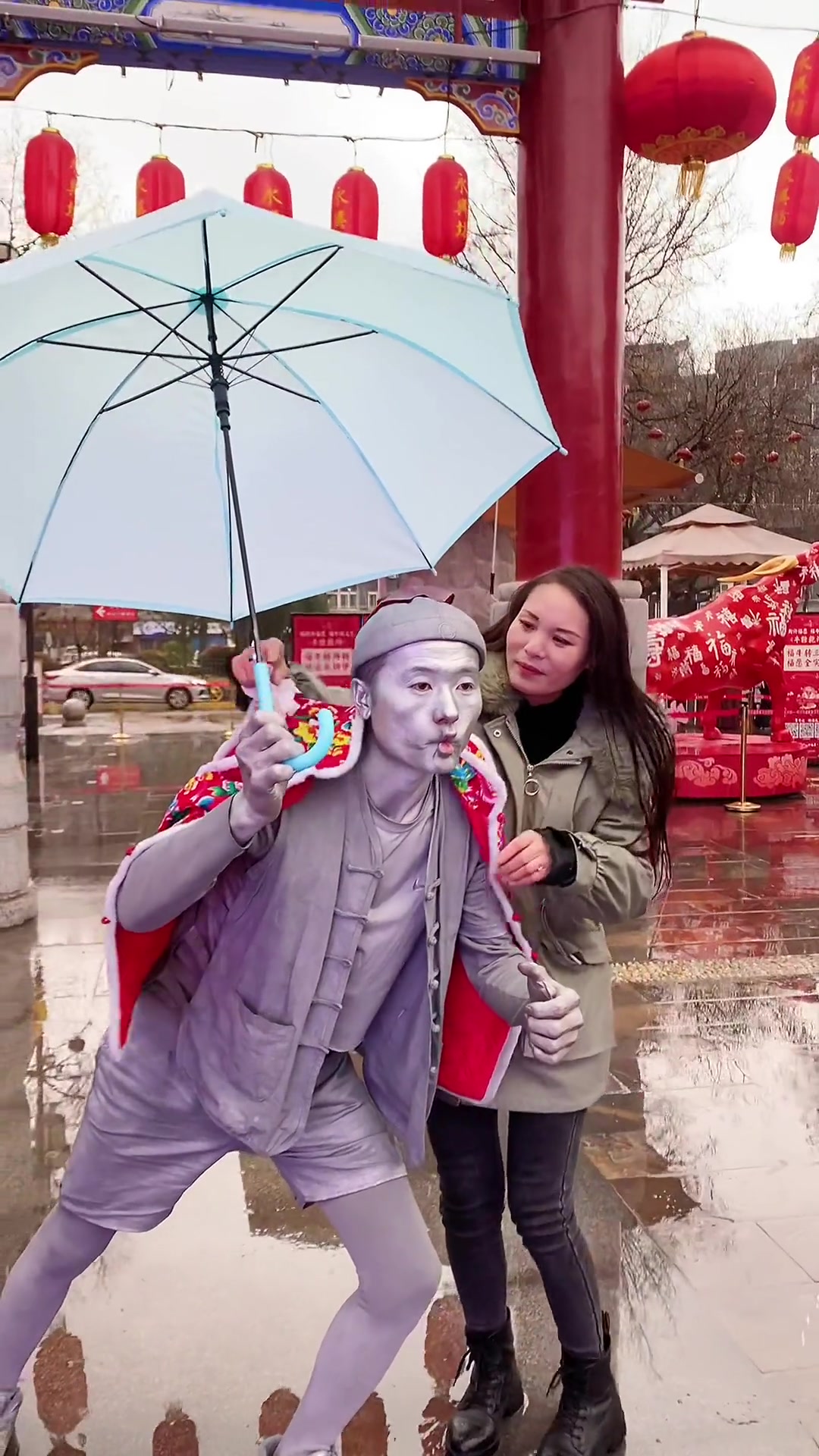 小姐姐关心银人银人阿少街拍搞笑行为艺术感谢支持