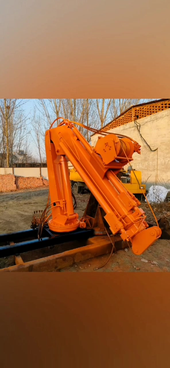 船用小吊机6吨拉网用渔船吊固定吊