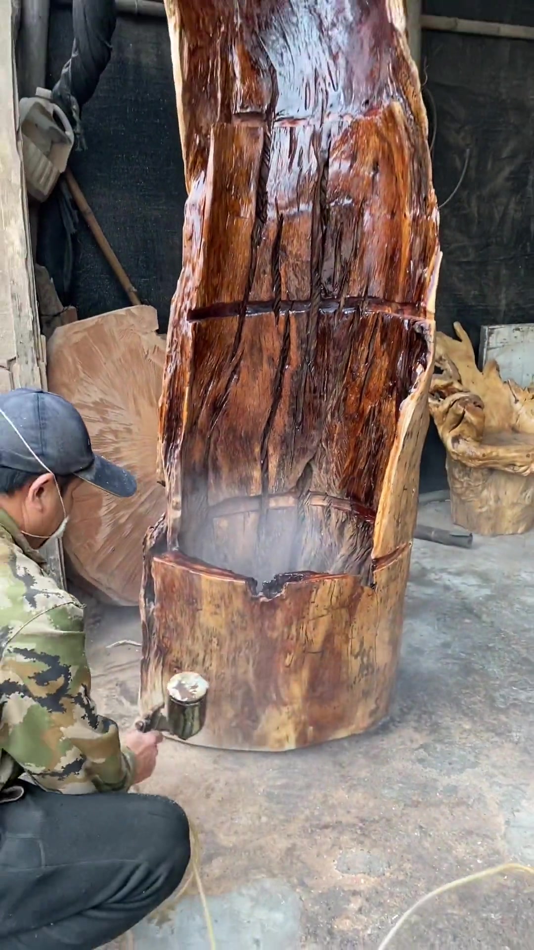 朽木一样可以利用 根雕艺术