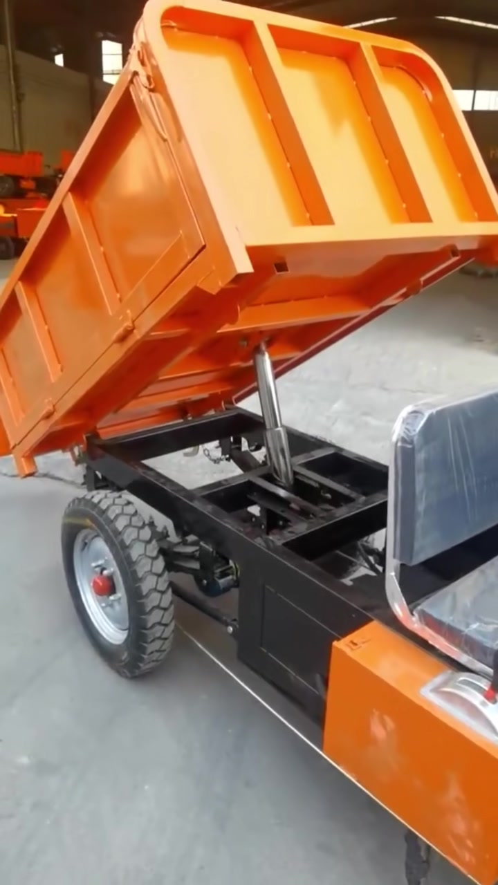 大骑兵工地电动三轮车拉砖拉料水泥砂浆自卸电动三轮车-度小视