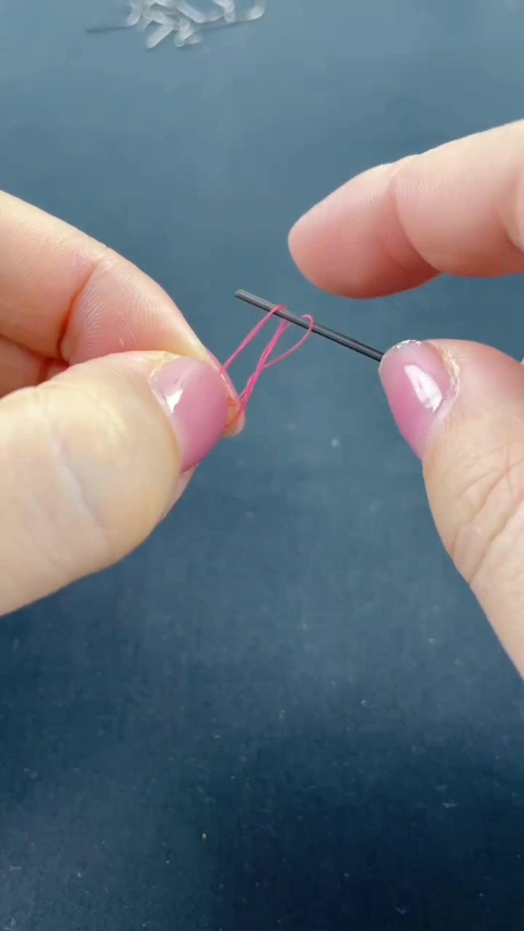 子线打结 钓鱼知识 手工精绑子线双钩 绑钩