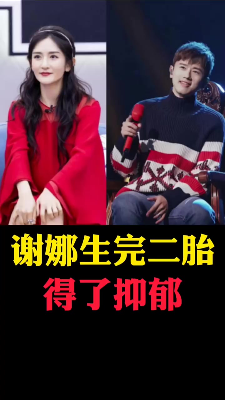 谢娜生完二二胎得了抑郁我在看世界