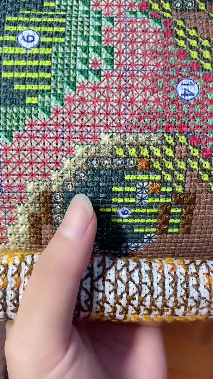 十字绣 米字绣 零散接大片 十字绣教程