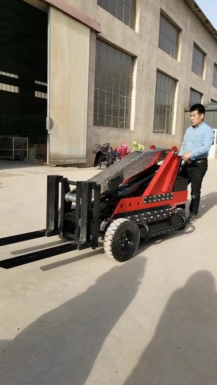 便携式电动叉车坦克小型液压升降装卸仓储库房手推电动行走搬运车