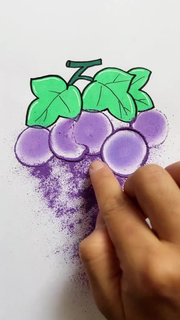 葡萄这样画一看就会!简笔画 画画