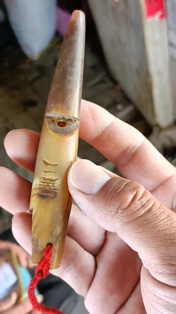 我的乡村生活 老物件 鹌鹑哨子 牛角哨子