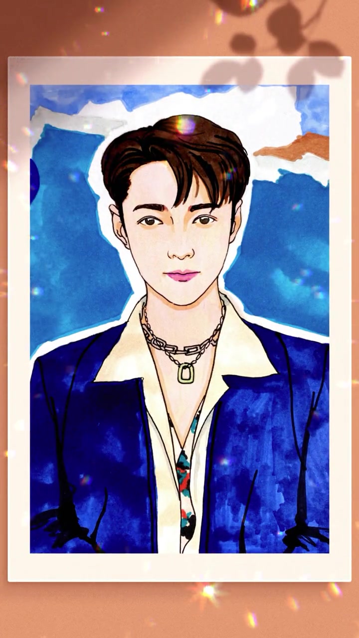 我和我爸画张艺兴!