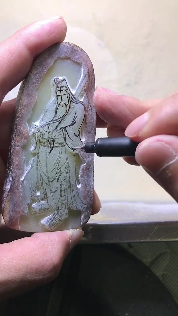 玉雕设计 雕刻设计 匠心匠人 关公