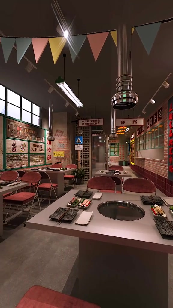 市井叙利亚风格火锅店案例分享,120平方造价