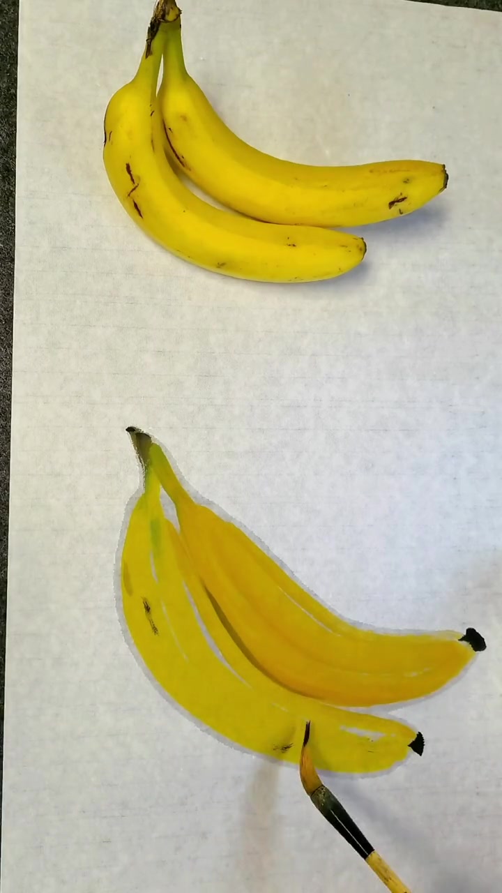 香蕉画法大写意花鸟画一学就会-度小视