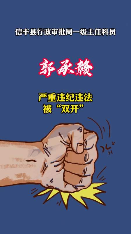 信丰县行政审批局一级主任科员郭承赣严重违纪违法被开除党籍和公职