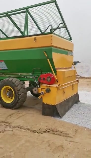 消解白灰撒布车 牵引式撒灰车 大型路面粉料布灰车 布灰神器-度小视