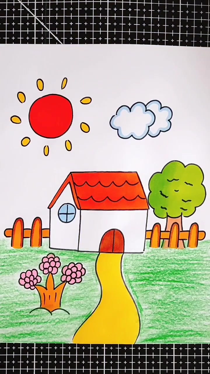 幼儿简笔画:#一起画春天