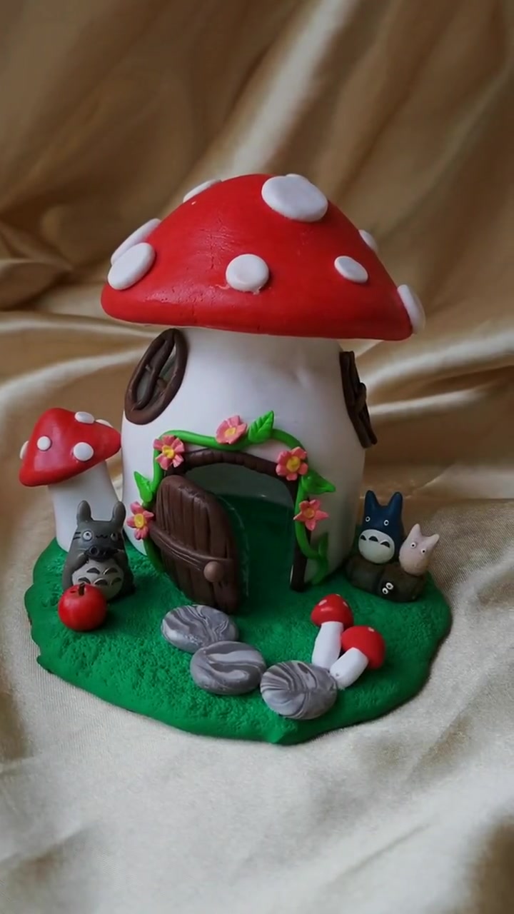 你们要的粘土小房子来了,要不要进来磕瓜子聊天呢?-度小视