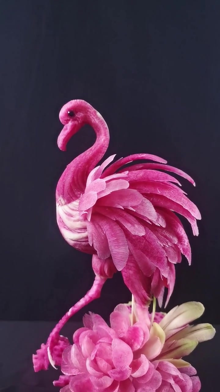 水萝卜雕的作品,好看么