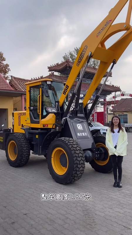 加长臂装载机:自重6吨举重2吨半-度小视