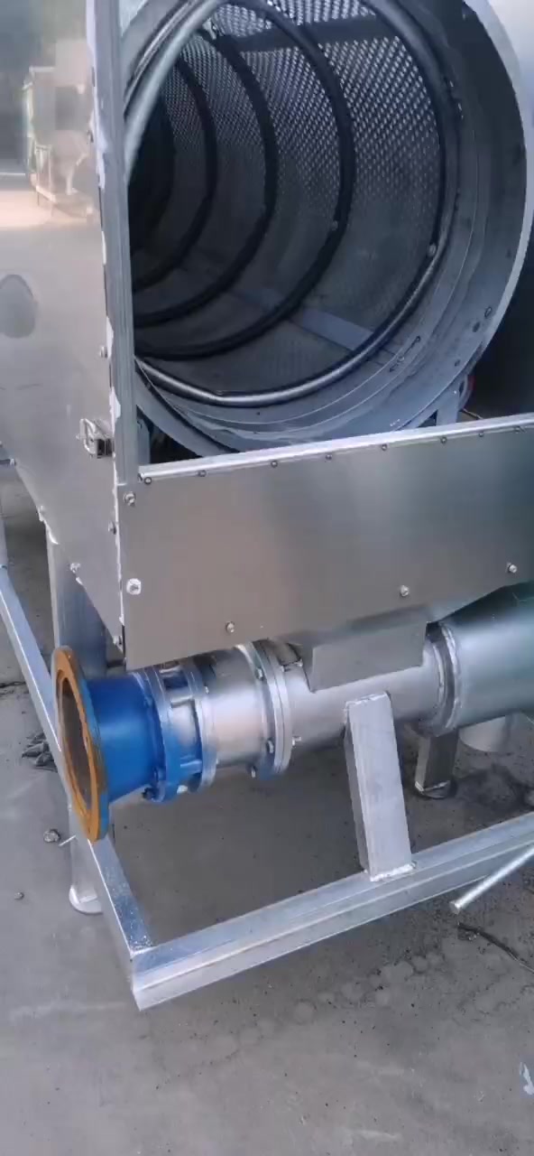 微滤式固液分离机 猪粪干湿分离机 牛粪脱水机-度小视