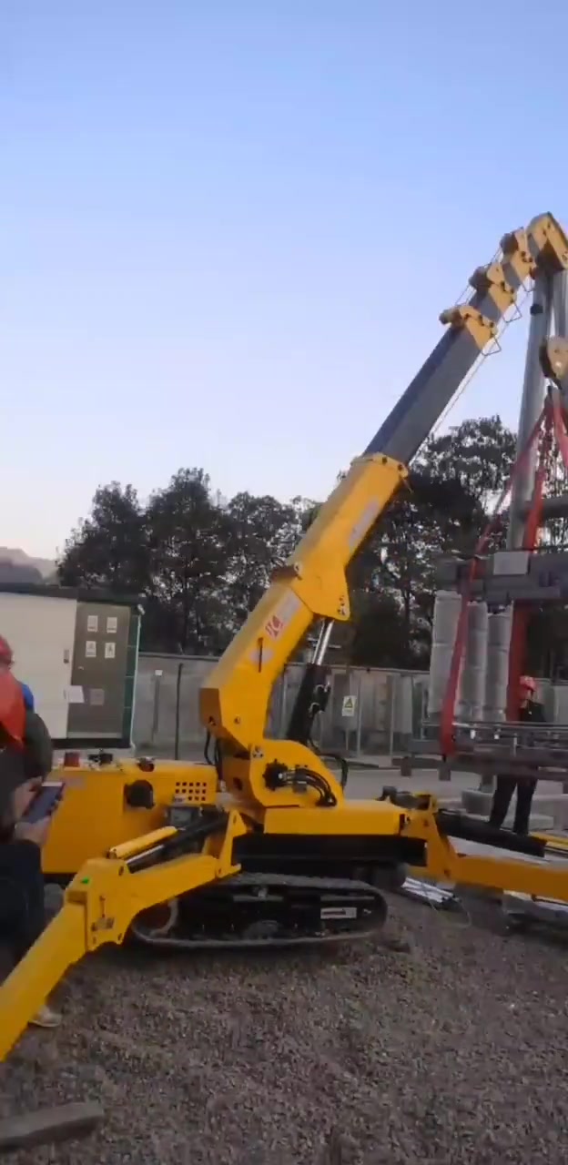 变电站 变电站检维修专用小吊机,微型履带起重机-度小视