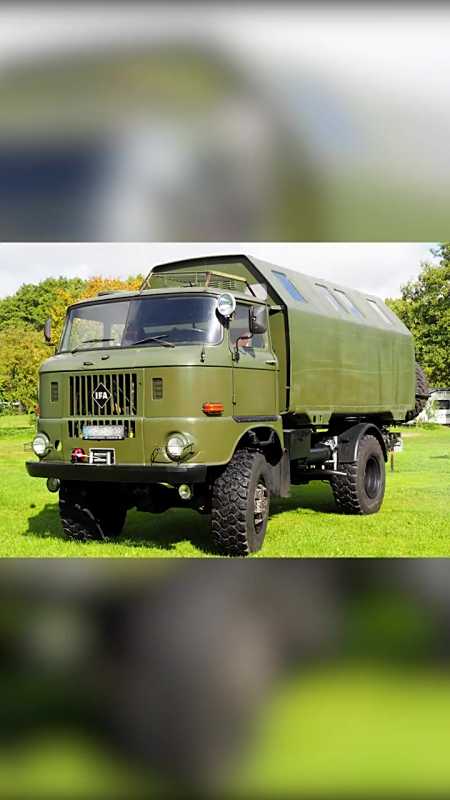 德国产的ifa w50大型柴油敞篷卡车-度小视