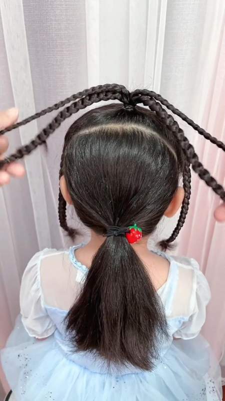 十一假期要不要给女儿安排一款皇冠发型-度小视