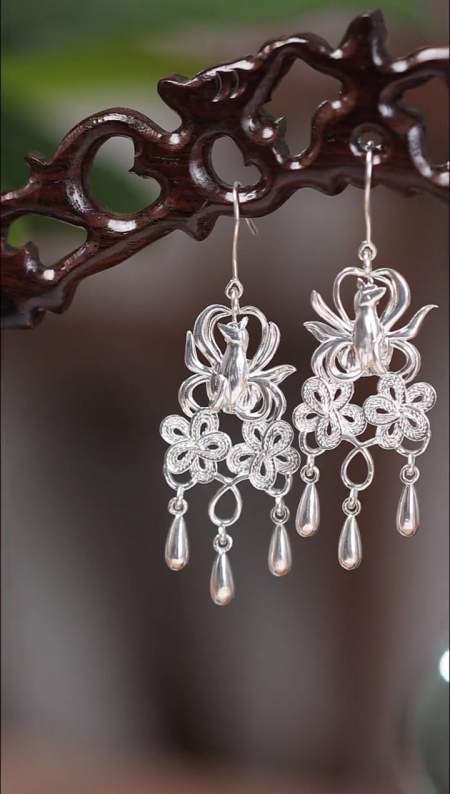 一花丝镶嵌 首饰 古风-度小视