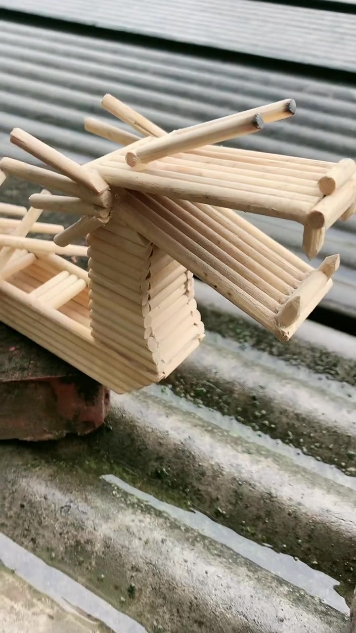 一次性筷子 几年前制作的的作品了非常应景-度小视