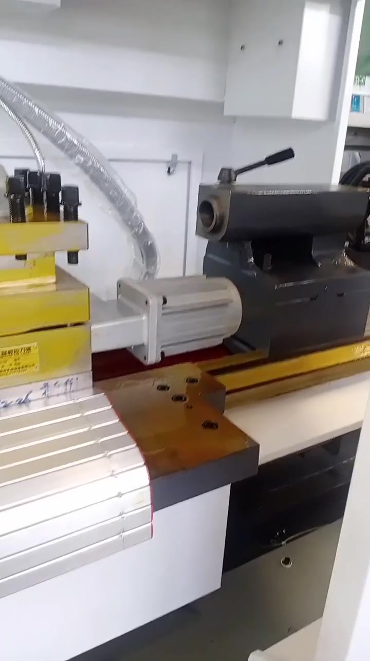 广数980tdi系统 十寸中空液压卡盘 数控车床-度小视