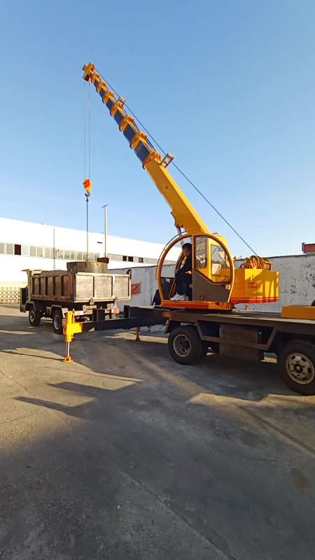 自制8吨四不像起重机 自制底盘工地农村建筑变形金刚吊