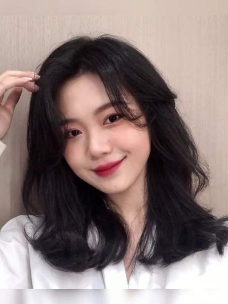 针对沙发 自然卷 毛躁 干枯发质 气垫烫 韩式发型-度小视