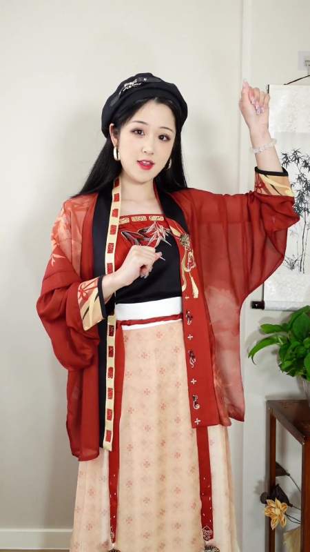 第70集|酷酷的黑红配色宋制汉服 汉服 宋制汉服 宋制-度小视