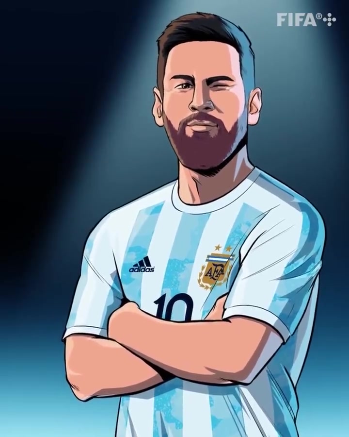 晋级卡塔尔世界杯决赛 [gf]2705[/gf] 世界杯阿根廷足球队梅西 矢量图